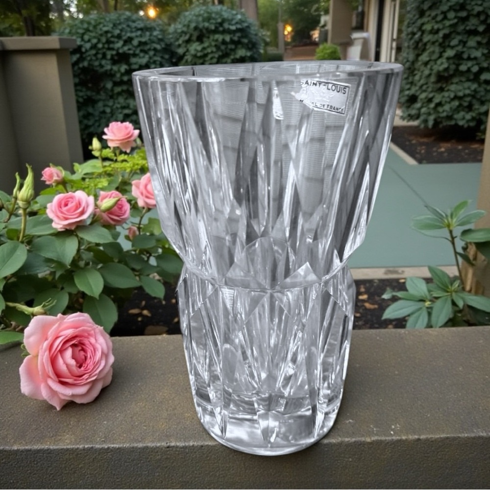 Saint Louis Lead Crystal Clear Vase